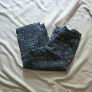 Dockers ~ capri pants ~ 12 ~ blue paisley